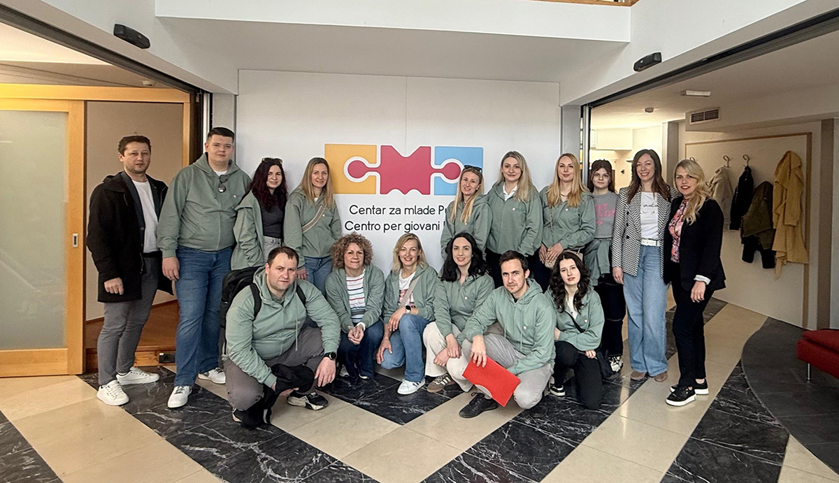 Visita di studio al Centro per i giovani di Pola nell'ambito del progetto „YOUTHfluence – un passo avanti nella partecipazione locale"